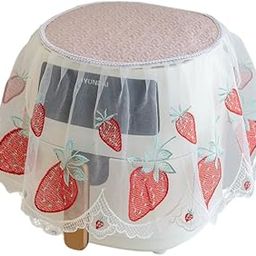 ELACCENT® Air Fryer Dust Cover with Lace Embroidery | Cute Fruit Protection Cloth for Kitchen Electric Home Appliances-picture-13