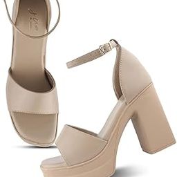 Women’s Platform Block Heels with Adjustable Ankle Strap | Stylish & Comfortable Heeled Sandals for Parties & Occasions-image-73