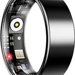 Smart Ring for Women Men, Sleep Tracker Ring,Waterproof Fitness Tracker Health Rings with Heart Rate Monitoring,Blood Oxygen,Stress Distance Calories Steps Tracking,No Subscription Fee(Dark Black,#8)-picture-12