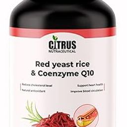 Red yeast rice 600 mg with Coenzyme Q10 100 mg Manage cholesterol Support heart health Natural antioxidant-8