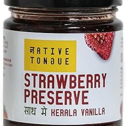 Native Tongue Strawberry Preserve with Kerala Vanilla | 100% Natural Strawberries Jam | 70% Fruit | No preservatives | No Artificial Colours or Flavours | 200 GMS-image-30
