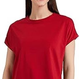 Regular Fit U-Neck Solid Multicolor Short Half Sleeve T-Shirt for Women & Girls-image-37