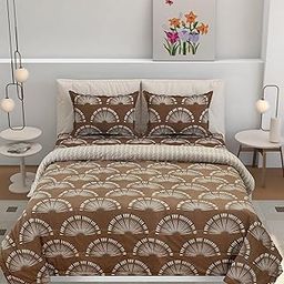 Florida Floral Microfiber Comforter Set for Double Bed Soft Reversible 180 GSM AC Comforter with King Bedsheet & 2 Pillow Covers-34