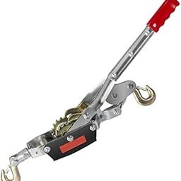 uptodateproducts Heavy-Duty 4-Ton Dual Gear Power Hand Puller with Cable Rope , Dual (2) Gear-15