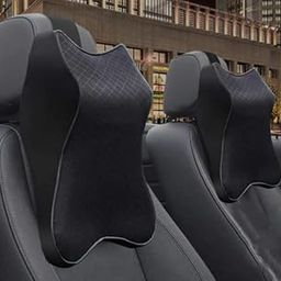Mantavya Memory Foam Car Seat Headrest Neck Rest Pillow Cushion for All Cars- Ergonomic Car Neck Pillow Memory Foam Neck Support Pillow for Driver or Front Passenger Seat (Pack of 2)-picture-12
