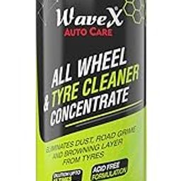 WaveX All Wheel and Tyre Cleaner for Car Concentrate (1L) | Dilutes 15 Times with Water | Acid Free Formulation - All Wheel Safe - Also Car Alloy Wheel Cleaner-image-53