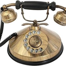 Decor aqntique Metal Brass Antique Telephone Victorian Old Classic Look Landline Non Working Telephone Only for Decoration-28