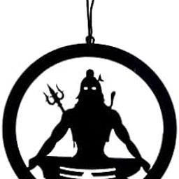 Lord Shiv Ji Acrylic Car Hanging Dream Catcher for Car Mirror Hanging Accessories Wall Hangings, Garden, Car, Outdoor, Bedroom (8 Cm)-image-75