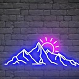 SG PRINT Mountain neon sign,Mountain led sign,Mountain wall art neon,Led neon sign wall decor,Neon sign bedroom,Neon light sign for wall decor-image-37