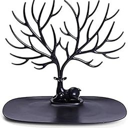 Artifii Tree Key Wall Holder Self Adhesive Wall Door Hook Hanger Bag Keys Sticky Holder Wall Mount Wooden Key Ring Holder, Key Hanger, Wood Home Office Shope (Black Color)-image-90