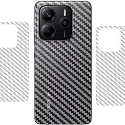 Berries™ (Pack of 2) Back Lamination Skin Compatible for XIAOMI REDMI Note 14 5G || 3D Carbon Fiber Ultra-Thin Protective Film (Transparent) with Easy Installation KIT-image-15