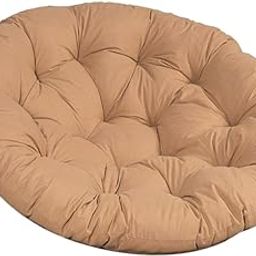 THE STYLE SUTRA Hanging Egg Chair Cushion Outdoor Chair Seat Cushion for Balcony Living Room Khaki-image-62