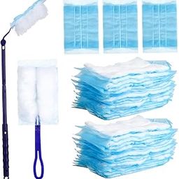 SKISUNO 1set Static Cling Duster Detachable Heads Lightweight Dusting Tool for Home Office and Car Cleaning Includes Ample Replacement Brush Heads and Handle-image-20