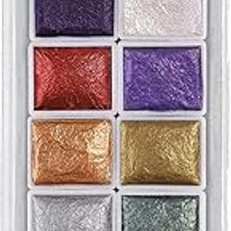 RUBYFACE Nail Watercolor Paint, Shimmer Solid Watercolors Pearl Glitter Nail Art Painting Pigment, Manicure Art Nail Paint for Women and Girls, Nail Gel Paint for DIY Nail Art Design-image-6