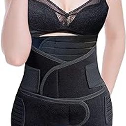 PLOVO 3 in 1 Postpartum Abdominal Support belt Belly Wrap Waist/Pelvis Belt Body Shaper Post natal (Free size) (Fit from 30 Inch to 46 Inches of waist), Cotton Blend-picture-19