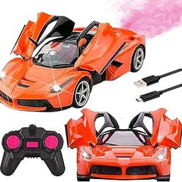 SUPER TOY Open Door Remote Control Car for Boys 3-14 Years with Spray Booster Sports Model RC Car Rechargeable Toy for Kids with Charging Cable Birthday Gift-image-96