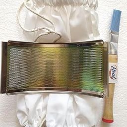 Flour Mill Accessories Combo Set, SS Jali No. 3, Chakki Brush, Flour Collection Bag-picture-26