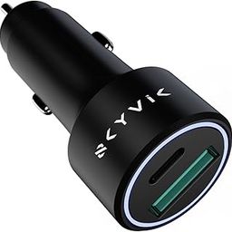 SKYVIK EMBLO 2/Dual Port 20W Type C PD & 18W Type A QC 3.0 Metallic Car Charger for iPhone, Samsung, OnePlus, Vivo, Mi, Oppo and Other Mobile Devices - 38W-image-5