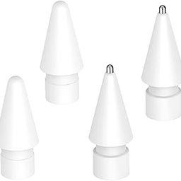 for Apple Pencil Tip Replacement Tips for Apple Pencil 1st & 2nd Generation High Sensitivity Apple Pencil Nib, 2Pcs Original Nibs & 2Pcs Metal Pen Nibs Stylus Tips-image-52