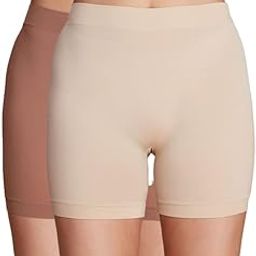 Women's Nylon Everyday Comfy Invisible Fit: Cotton Stretchy Skin Shorties/Underpants Double-Layered Waistband, Seemless, Breathable, Anti Roll-Up,Gym/Workout/Outdoor Shorts-Nyp357-image-46