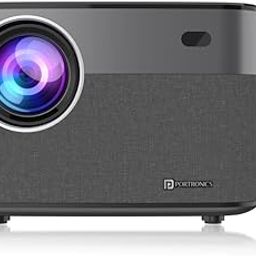 Portronics Beem 300 Smart LED Projector with Android, 4300 Lumens (300 ANSI), 1080p FHD Resolution, Up to 200 Inches, OTT Apps, WiFi/Ethernet, Screen Mirroring, 10 Watt Speaker (Black)-2