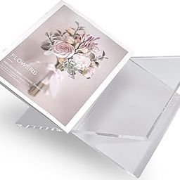 WIZZARTPRINTS Clear Acrylic Book Stands - Cross Frame Acrylic Book Holder, Open Bookstand for Display and Reading, Suitable for Art, Bible, Cookbook, Easel, Magazine, Textbooks 12.5" x 9.5" x 5.5"-image-53