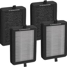 Tallais LV-H128 True HEPA Replacement Filter, Compatible with LV-H128 Air Purifier, 3-Stage H13 True HEPA Filtration System, 4 Pack-picture-21
