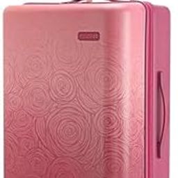 AMT Vicenza SP77 TSA Rose Gold Womens Luggage with Print Body and Colour Match Components TSA Lock and Double Wheels-46