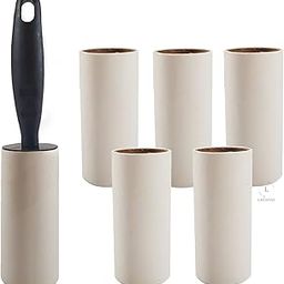 Lint Rollers Set for Clothes Furniture, Clothing, Carpet, Pet Hair Removal and More, 1 Handle with 5 Refills, 180 Total Sheets Blue-24