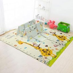 Staranddaisy Double Sided Water Proof Baby Carpet Mat - Play Mat - Extra Large 1.8 x 2.0m and Extra Thick (2 Cms Thickness, Side A- Cartoon Print, Side B- Cartoon Print)-17