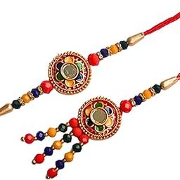 Rakhi Set for Brother and Sister-in-Law, Beautiful Design-image-4