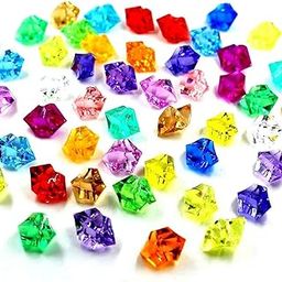 Multicolour Acrylic Crystal Jewels Gems 100gm-image-14