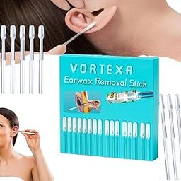 VORTEXA Ear wax Cleaner Stick - Ear Swabs Pick Reusable Ear Cleaner Soft Silicone Ear Pick For Ear Wax Removal Tool, Ear Pick For Ear Cleaning, Ear Buds Catcher For Older Adult Kid (24Pcs)-image-10