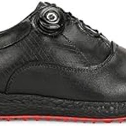 Men's Leather Lace-up Professional Golf Shoes-image-95