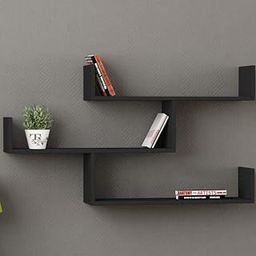 The Menifest Wooden Wall Hanging Rack Shelf Perfect for Living Room Bed Room and Office (Grey)-image-27