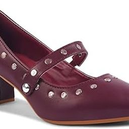 Black Studded Maryjane Heels-image-99