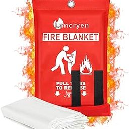 Sinbyuer Emergency Fire Blanket with Quick Release Case – Reusable Fiberglass Fire Blanket, Flame Retardant Easy to Use Safety Equipment for Home, Kitchen, Office, Car, and Outdoors, Pack of 1-image-87