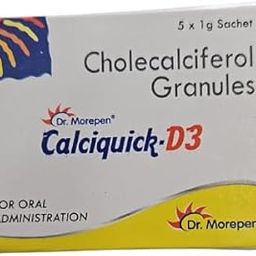 Calciquick D3 sachet Pack of 5 sachets Useful for bones(Pack of 5)-38