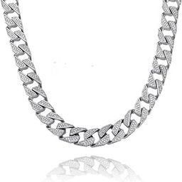 Zig Zag Cuban Diamond Rappers Iceout Chain for Unisex-29