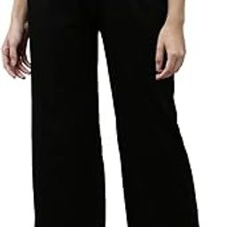 Women pyjama cotton rich textured fabric mide rise relaxed fit livin wideleg cropped cotton loungepant with side pocket and flat waistband-picture-52
