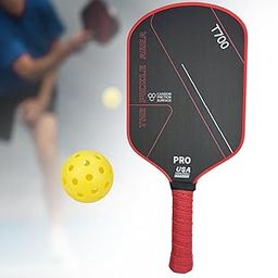Carbon Fiber Pickleball Paddle Pickleball Racket for Power Practice Rotation Red| Lightweight & Durable | Professional Rackets-image-34