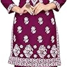 Women's Rayon Kurta Set, Chikankari Embroidery Straight Kurta with Plazzo Set, Soft & Breathable, Occasion Wear, Suitable for Casual.-image-33