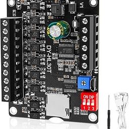 Digital Voice Recorders Module with Playback - 30W Sound Playback Module DC 9-24V Voice Broadcast Prompt Module 9-Switchs Trigger MP3 Music Player Support TF Card U Disk 32GB for Broadcast Device-18