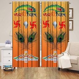 Collection by Sukriti Creations Premium Digital Printed Curtain for Door Curtain Home and Office, Driwing Room, Bedroom, Office, Hotel, PG | Living Room and Kitchen Hall (Size-7 Feet)(Set of 1)-image-39
