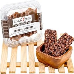 Bites of Bliss Choco Crunchy Bar 90g | Nuts, Oats & Dark Chocolate | Healthy Protein Snack Bars | No Added Preservatives | Sweet Dessert Treats for Kids | Pack of 5 x 18g-image-44
