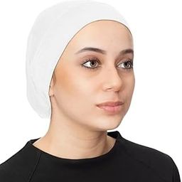 ⭐ Under Scarf Hijab Cap Turban Head Wraps Scarf Solid Colour Unisex Stretch Dreadlocks Tube Neck Gaiter Bandana-image-36