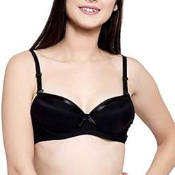 Women's Polycotton Padded Underwire T-Shirt Bra Black…-picture-39