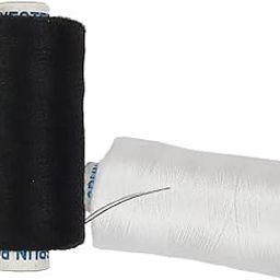 Sewing Thread[FW-STH-BW-2] for Sewing Machine and Hand Sewing Accessories,Black 800 Meters and White 1000 Meters [Pack of 2]-image-64