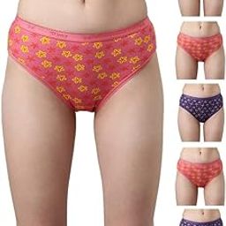 Cotton Mid Waist Full Coverage Hipsters Panties for Women | Colors and Prints May Vary-image-8