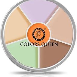 Colors Queen Light Weight Multi-Purpose Matte Concealer Color Corrector Palette | Creamy Matte Finish, Easy to Blend Hydrating Formula | Long Lasting & Waterproof Concealer for Face Makeup (02)-2